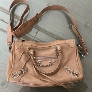 Balencieaga City Classic Metallic Edge Bag Leather Small